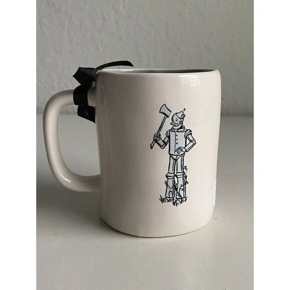 Rae Dunn Wizard Of Oz Mug Tin Man Big Hearted Double Sided NEW - Picture 1 of 6